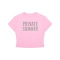 PRIVATE SUMMER Crop T-Shirt