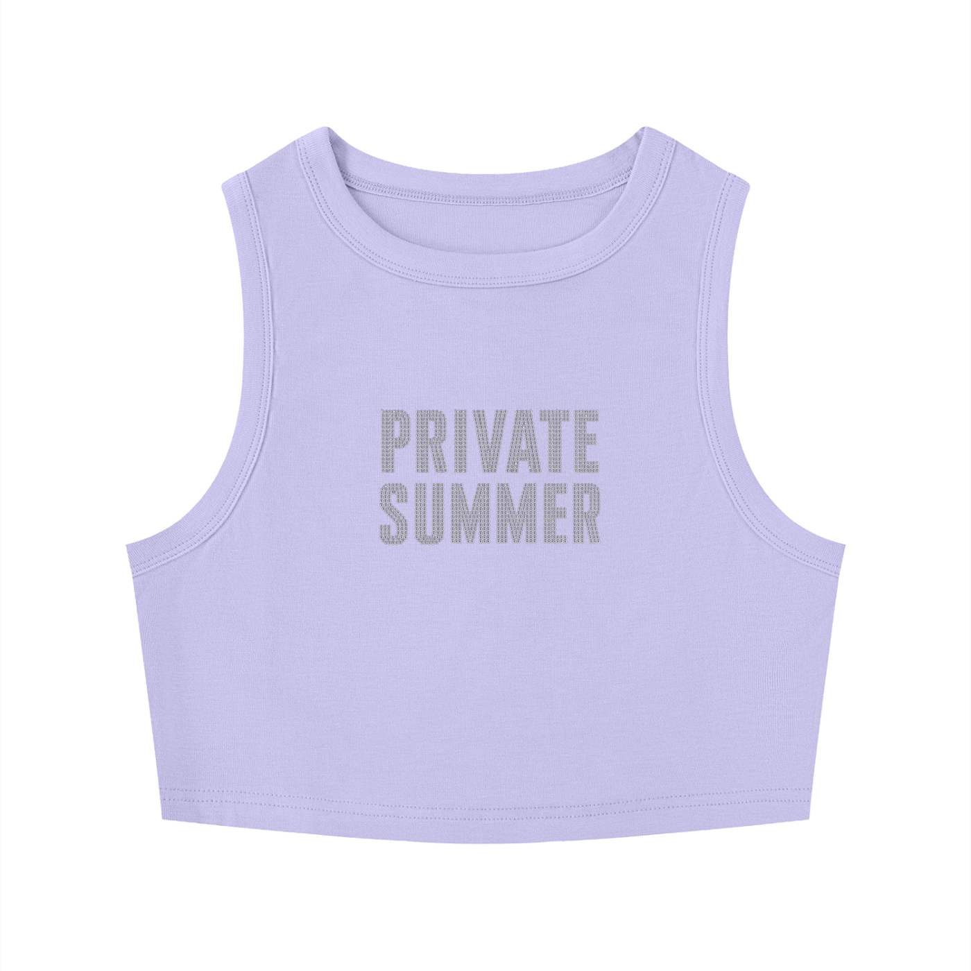 PRIVATE SUMMER Crewneck Crop Top