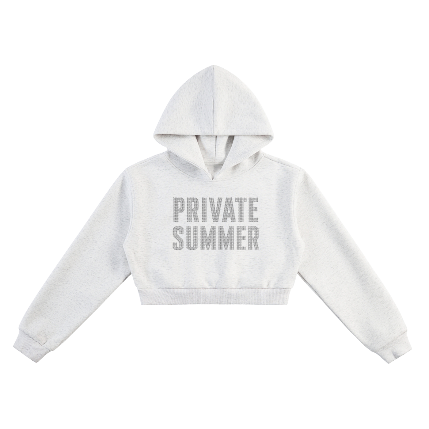 PRIVATE SUMMER Crop Hoodie