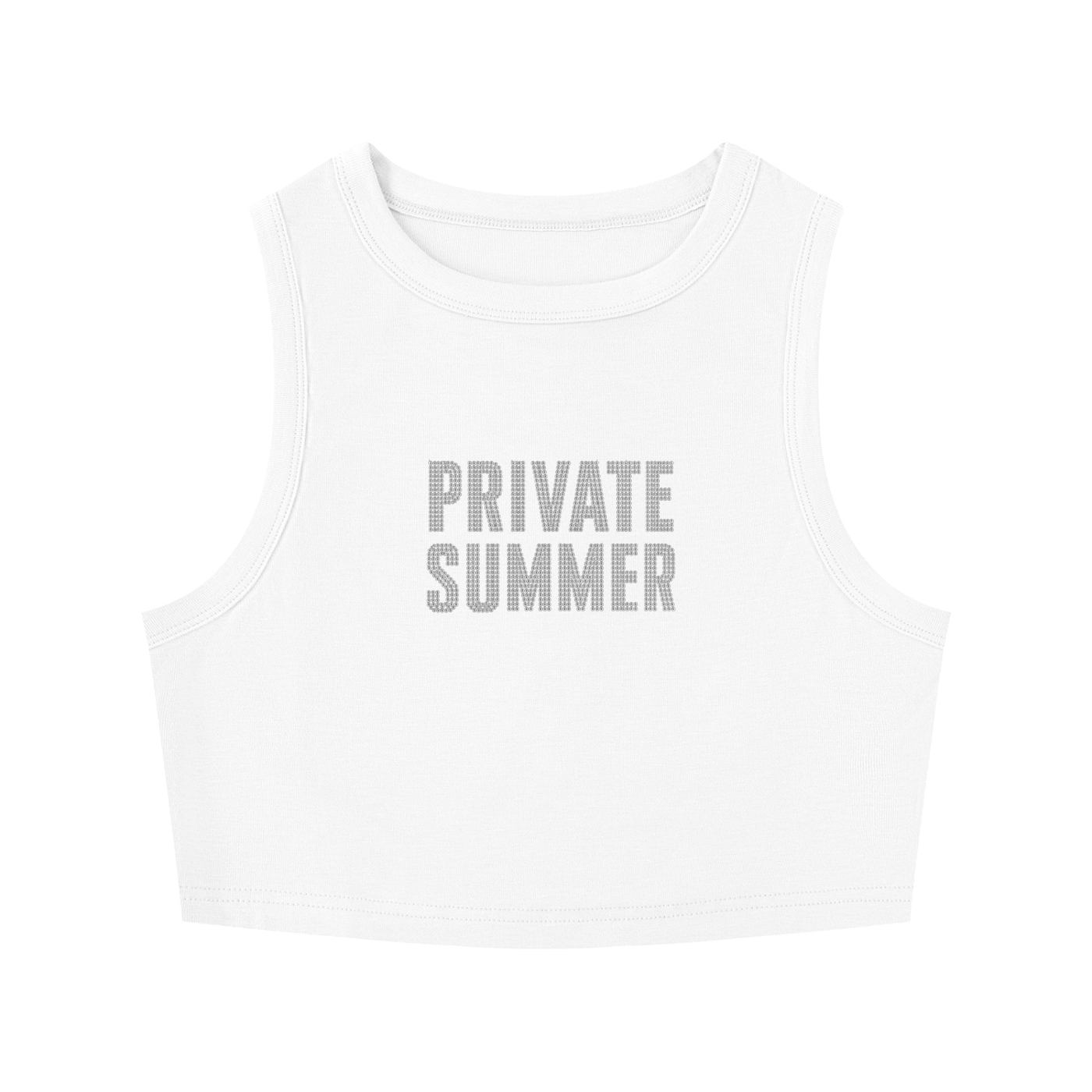 PRIVATE SUMMER Crewneck Crop Top