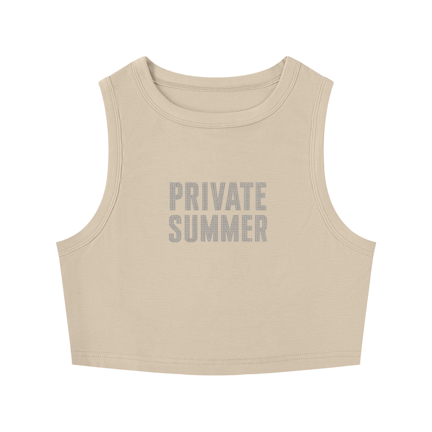 PRIVATE SUMMER Crewneck Crop Top