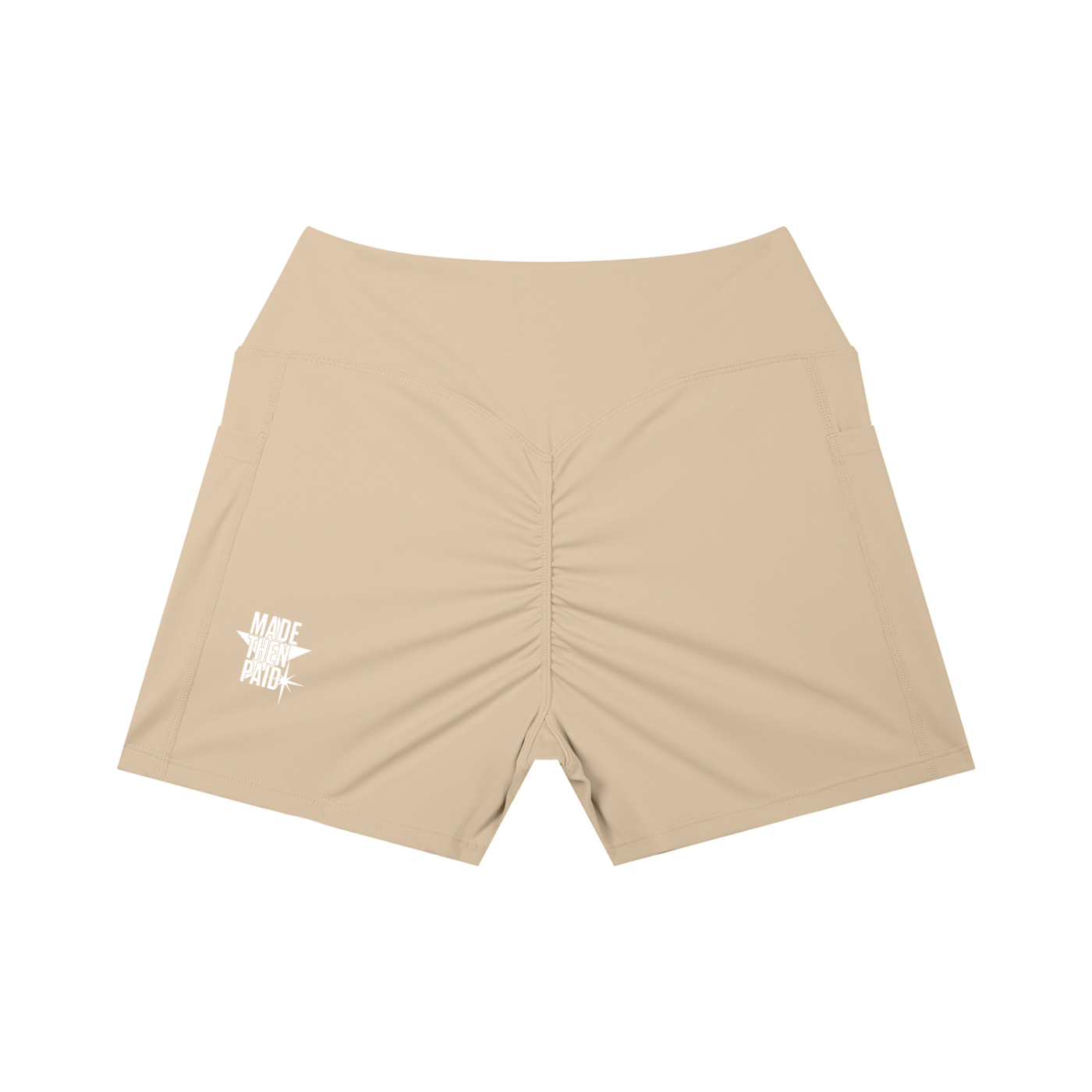 MADE THEN PAID High Rise Pocket Yoga Shorts