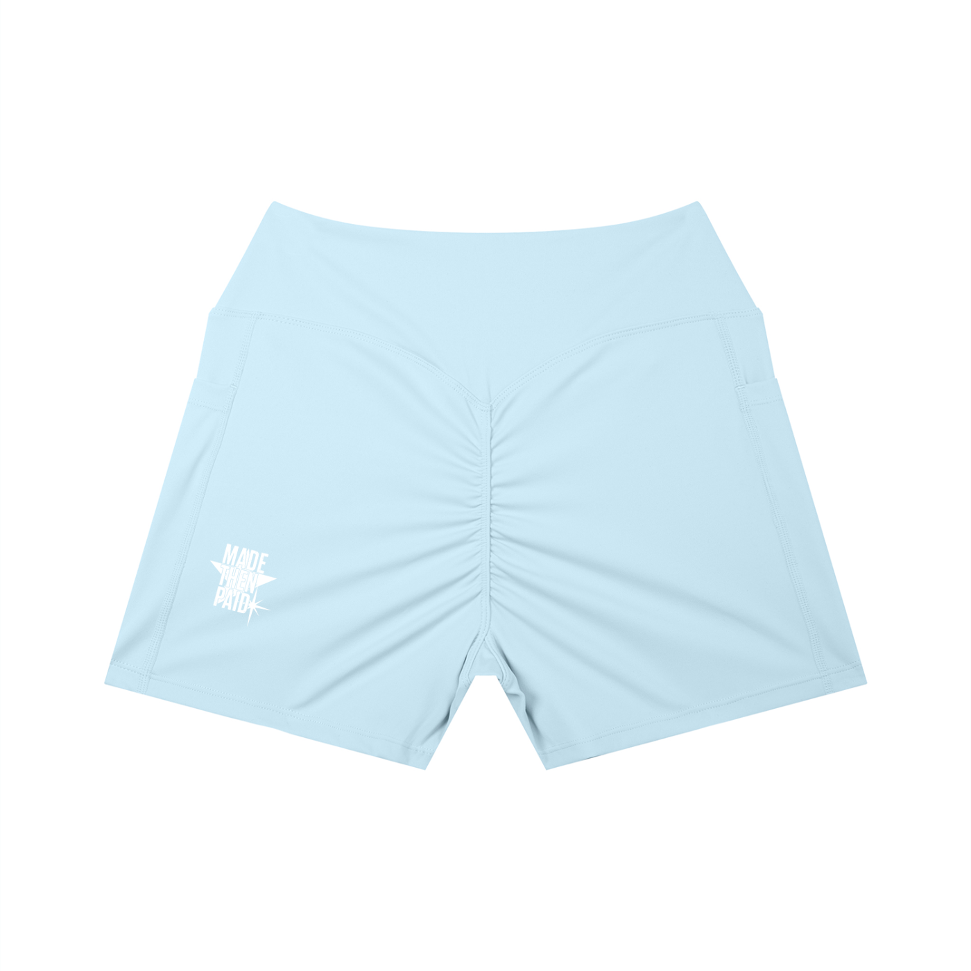 MADE THEN PAID High Rise Pocket Yoga Shorts