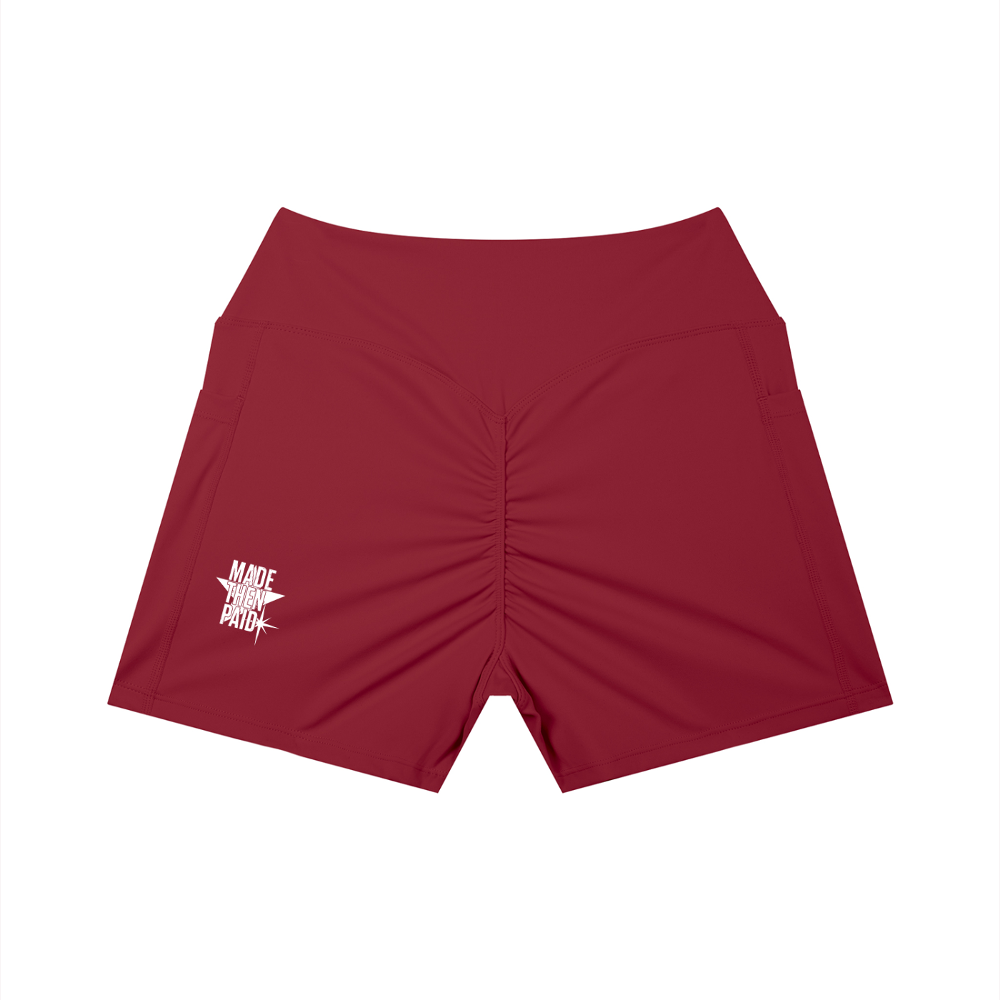 MADE THEN PAID High Rise Pocket Yoga Shorts