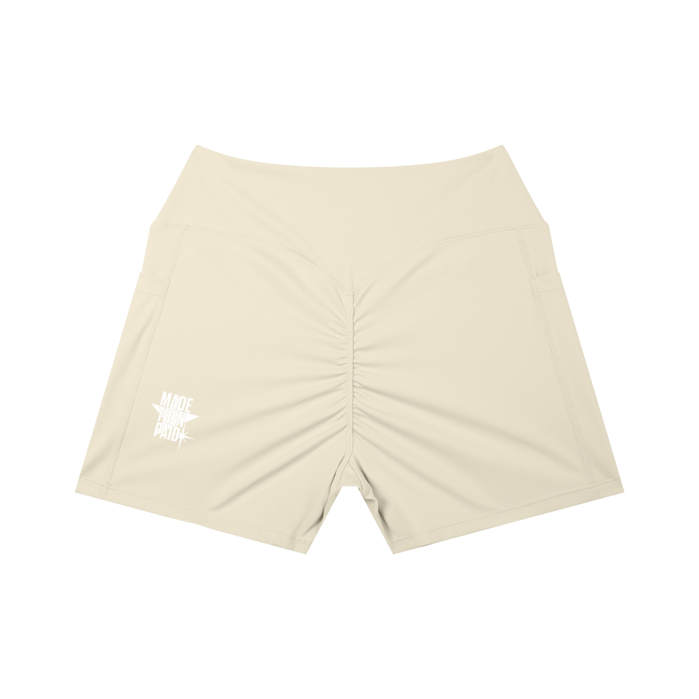 MADE THEN PAID High Rise Pocket Yoga Shorts