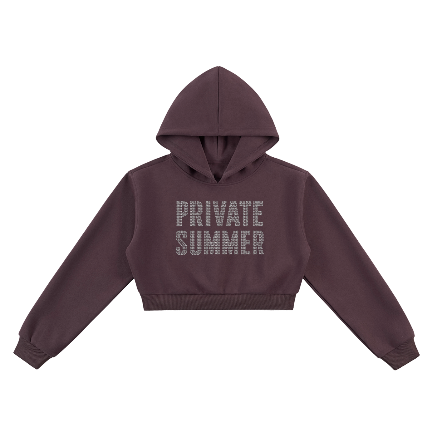 PRIVATE SUMMER Crop Hoodie